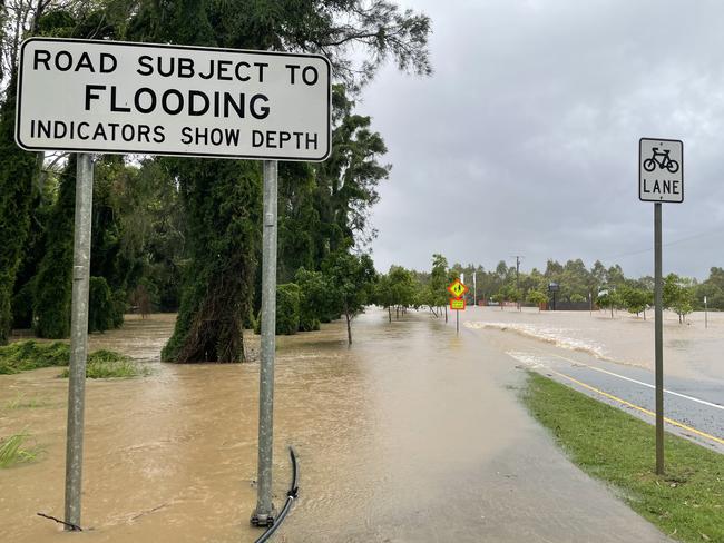 Roads are cut in parts of the southeast. Picture: QFES