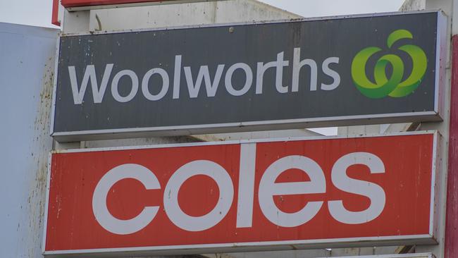 The ACCC is accusing Woolworths and Coles of hiking prices to create the illusion that they dropping them. Picture: NewsWire / Roy VanDerVegt