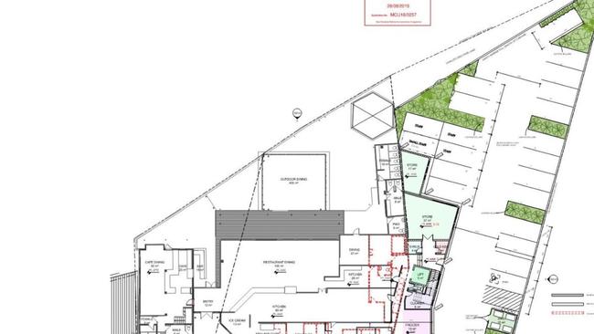 A plan of the ground floor of the restaurant which is on the waterfront at Cleveland. Pictures: The Lighthouse Restaurant