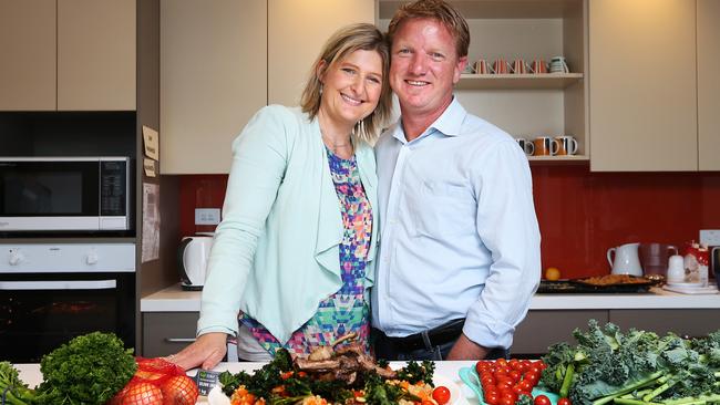 Cooking for Chemo launch of recipes with former My Kitchen Rules contestants Mel and James Maddock of Hobart.