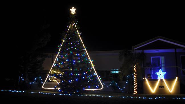 This tree at 20 Yardley Court was judged the best outdoor Christmas tree in a previous Bowen Christmas Lights Competition. Photo: File