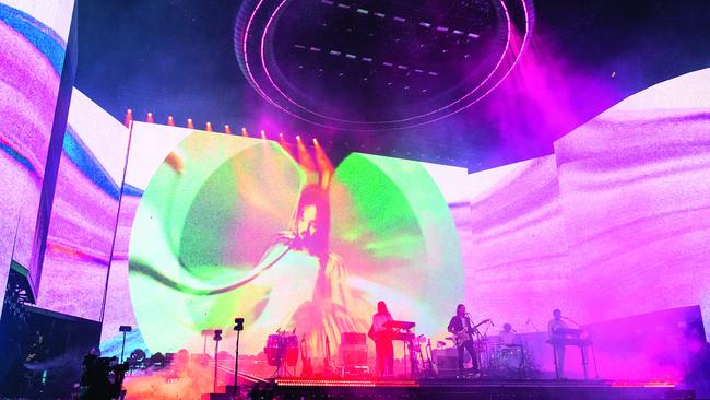 Tame Impala performs during the Coachella Valley Music And Arts Festival on April 20, 2019 in Indio, California. Picture: Timothy Norris/Getty Images