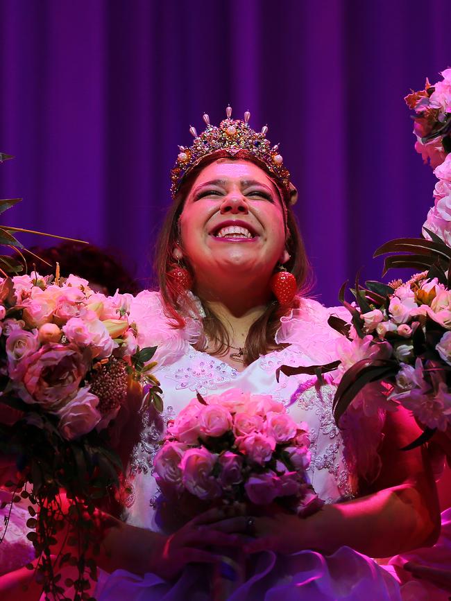 Natalie Abbott as Muriel Heslop. Picture: AAP/Steven Saphore
