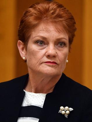 One Nation leader Senator Pauline Hanson. Picture: AAP