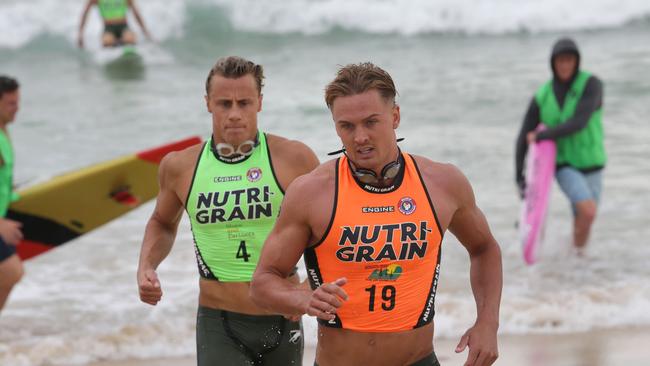 Corey Fletcher and Matt Bevilacqua after a board leg.