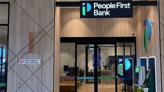 People First Bank's NT Mitchell St centre office will shut in April after the bank decided to cut 18 of its branches across the country. Its Gateway Shopping Centre branch (pictured) will remain open. Picture: Supplied.