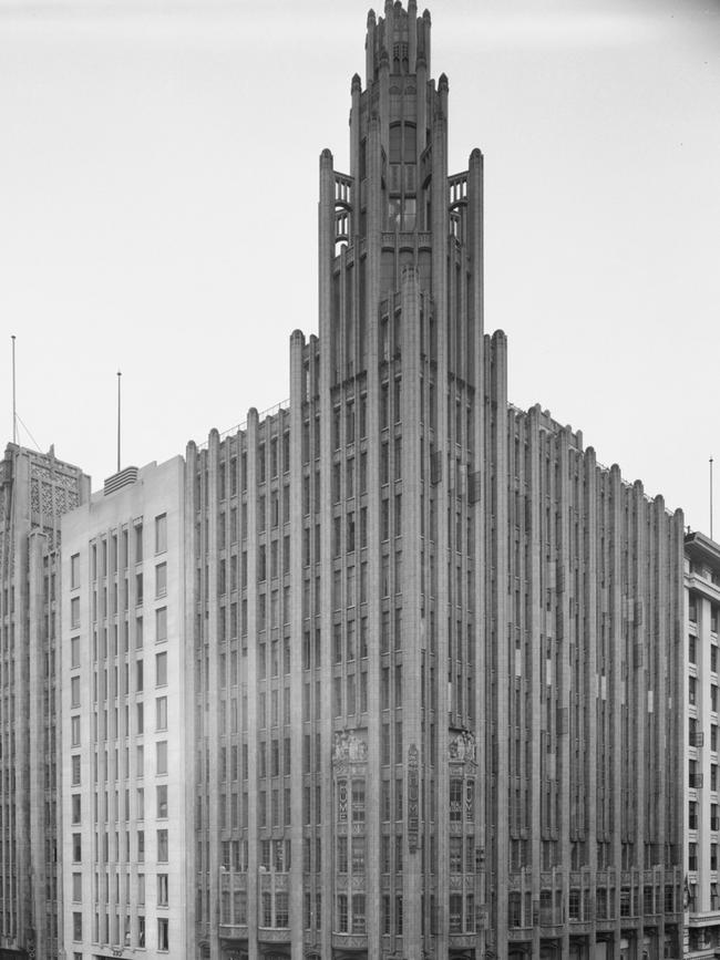 The Manchester Unity Building in 1936, four years after its whirlwind construction. Picture: State Library of Victoria