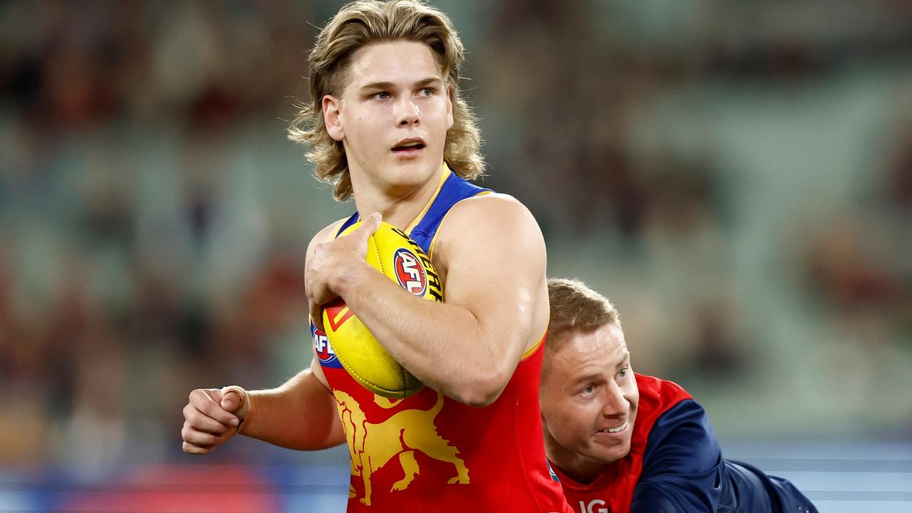 Teammates can’t wait for Will Ashcroft to return. Picture: Michael Willson/AFL Photos via Getty Images