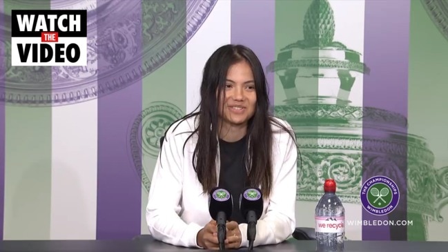 18-year-old tennis star Emma Raducanu speaks about her Wimbledon experience