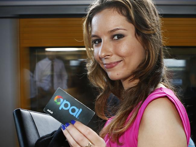 Opal Card Commuters. Pictured is Nadja Popavic, at Central Station today with her Opal Card.