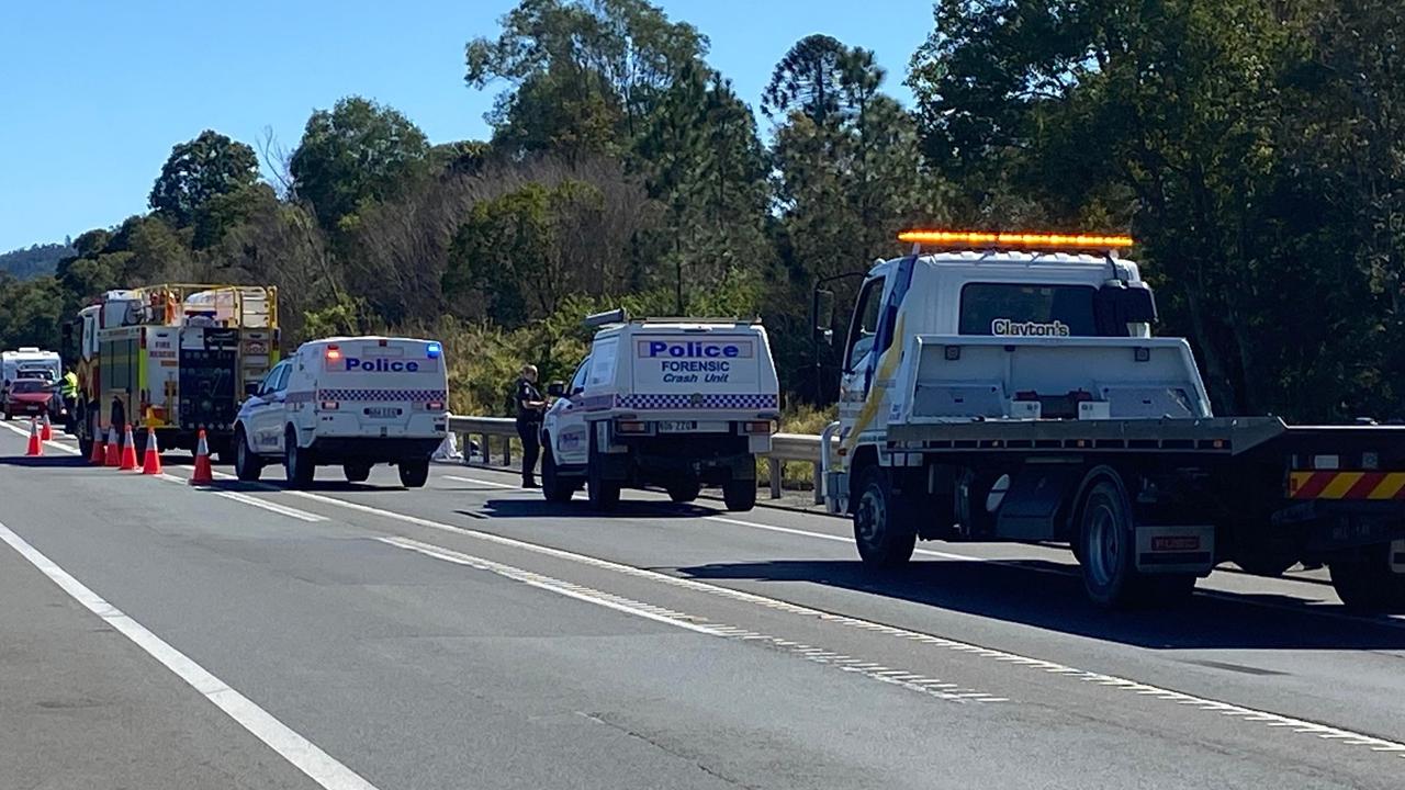 Several emergency services vehicles remained at the scene to control traffic during the active scene.