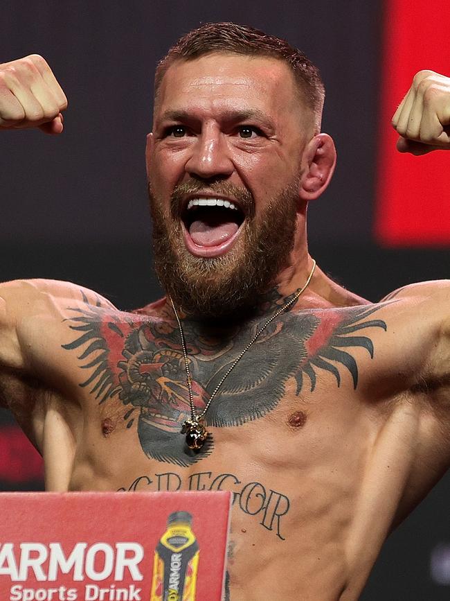 McGregor weighing in at lightweight in 2021. Picture: Stacy Revere/Getty Images