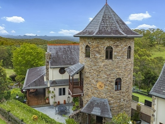 The French-inspired château and tower called La Tour Tzani is located at 200 Ocean View Rd, Ocean View, in the Sunshine Coast hinterland and being sold by Ray White Wamuran sales agent Sean Owens for $2,999,999.