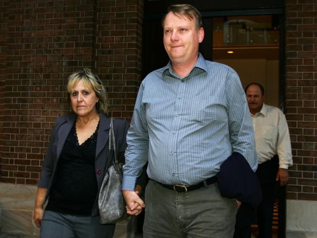 Mandy and Chris Burgess, the parents of Tania Burgess, outside court after their daughter’s killer was found guilty of murder. 