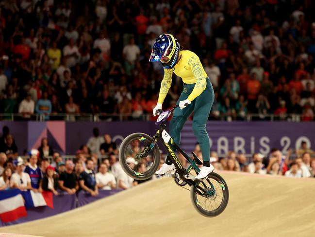 Nobody could match Saya Sakakibara in the final of BMX Racing. Picture: Tim de Waele/Getty Images