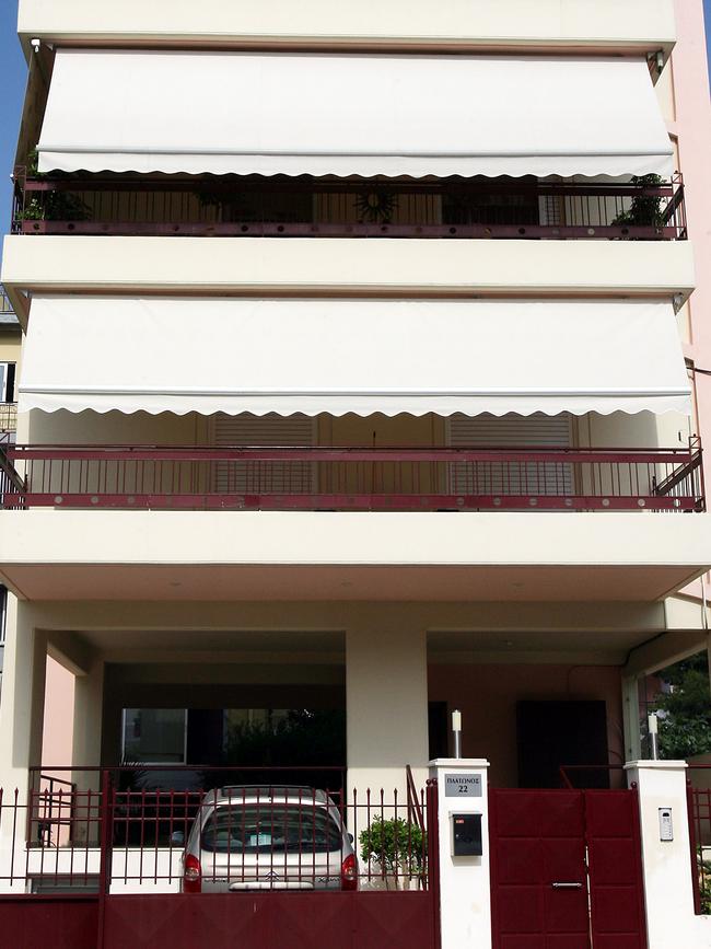 The apartment in Helleniko, Athens, where Mokbel and McGuire were staying. Picture: Thanassis Stavrakis 