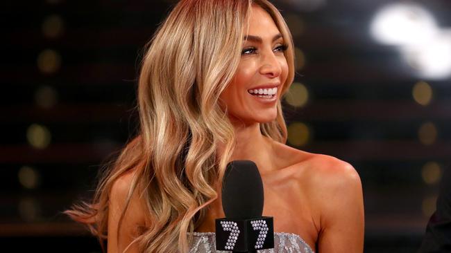 Nadia hosting the Brownlow red carpet in 2019. Picture: Getty