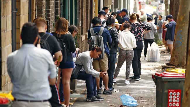 People have inundated Centrelink in the past couple of weeks after losing their job due to business shutdowns. Picture: Sam Ruttyn