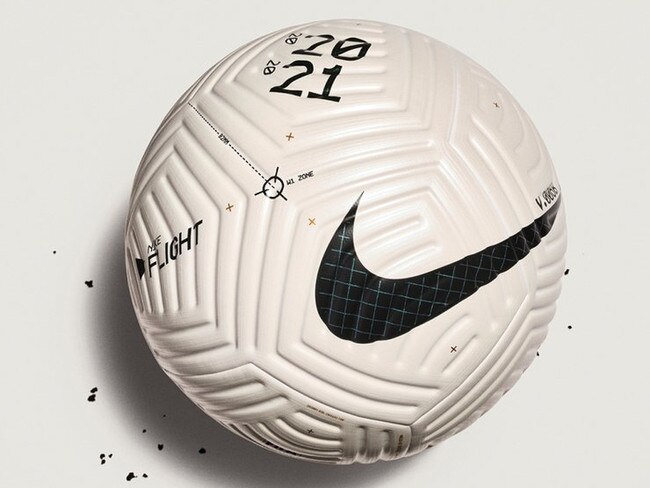 The new Nike Flight match ball to be used in the English Premier League. Picture: Supplied