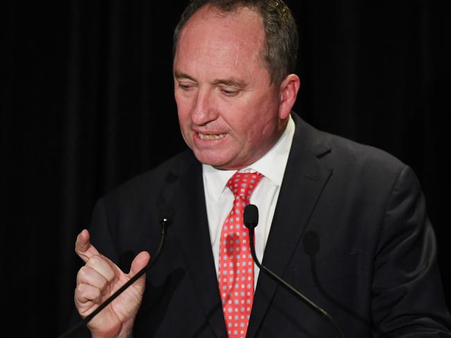 Barnaby Joyce says MPs shouldn’t be punished for crossing the floor. Picture: AAP