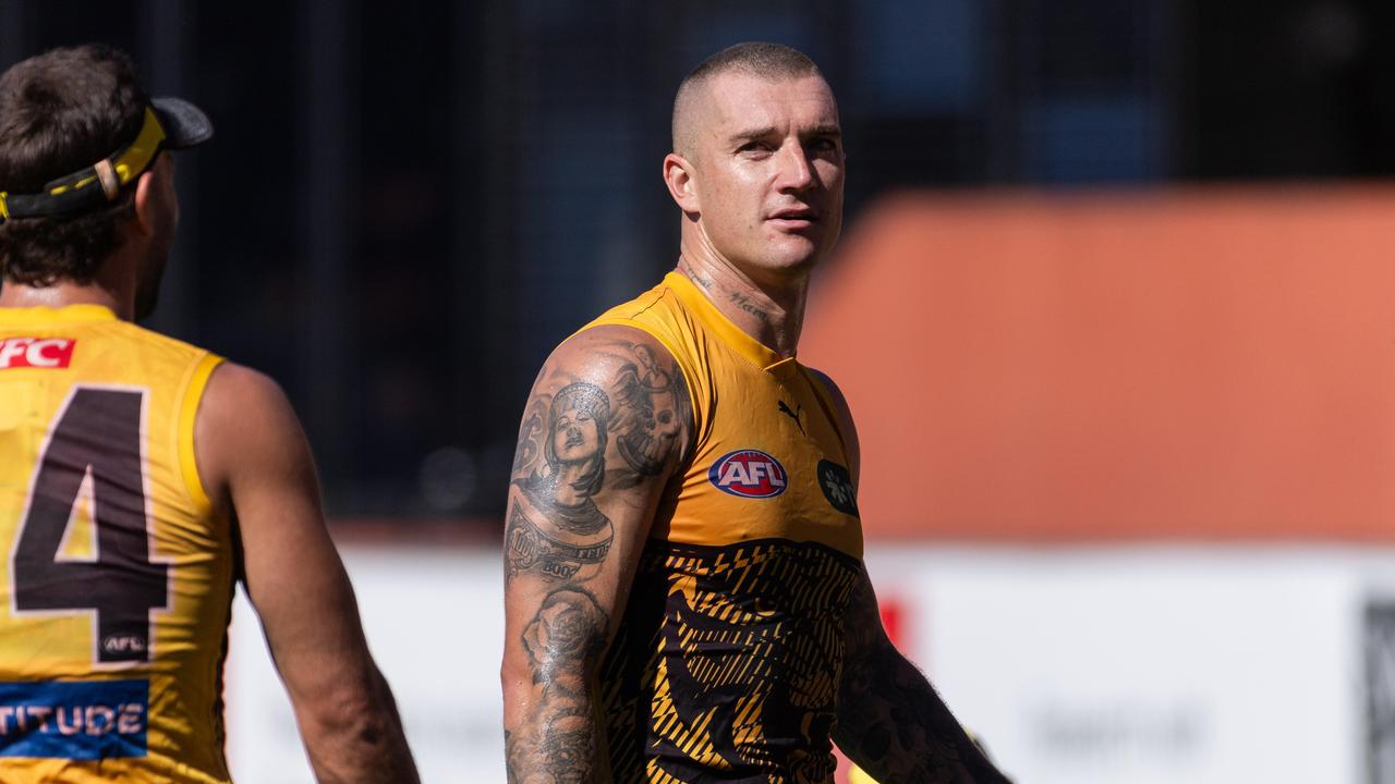 Dustin Martin. AFL Richmond Football Club pre-season training. Picture: Jason Edwards