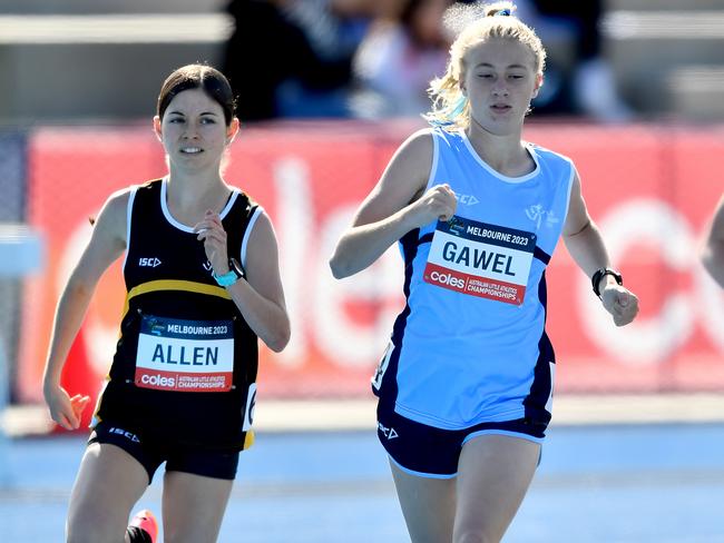 NSW’s Eva Gawel took the U14 1500m final.