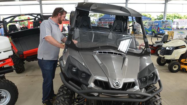 A side-by-side vehicle on display at an agricultural show. Picture: Peter Holt