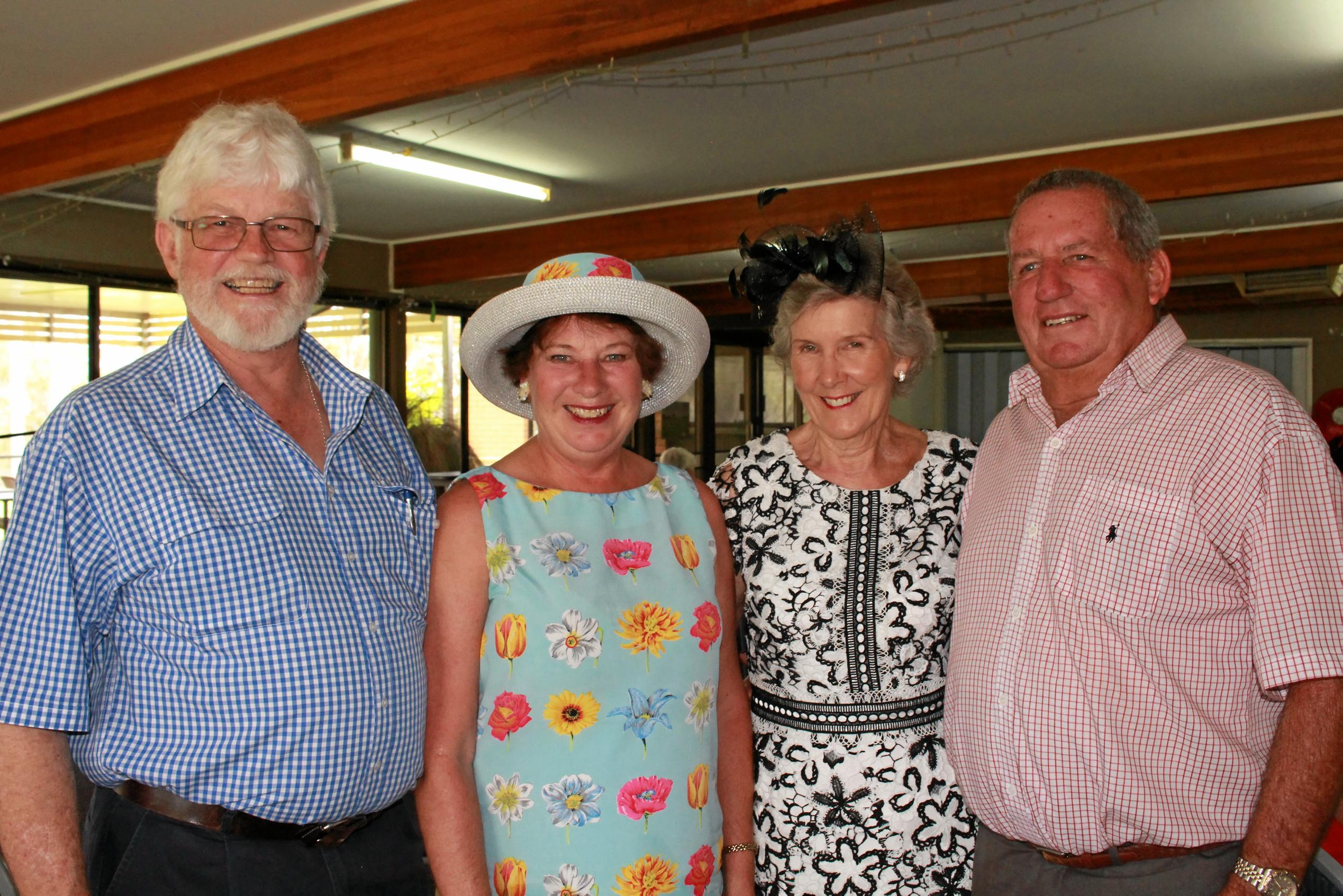 Peter and Sharon Johnson, Sandra and Wayne McAllister. Picture: Marian Faa