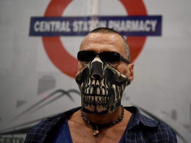 A man wears a mask in Adelaide. Picture: Getty Images