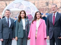 Mary and Frederik remain close with Felipe and his wife Letizia. Picture by Carlos Alvarez/Getty Images.