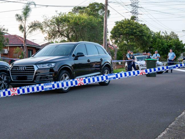 Police established a crime scene as they investigated. Picture: Thomas Lisson