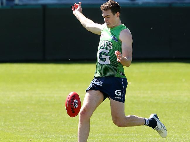 Jeremy Cameron at Cats training. Picture: Alison Wynd