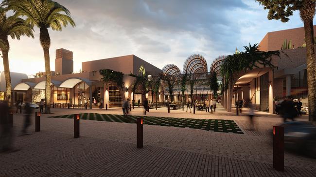 An artist’s impression of The Lanes Shopping Centre proposed by Sunland for a site at Clear Island Waters. Picture: Sunland Group