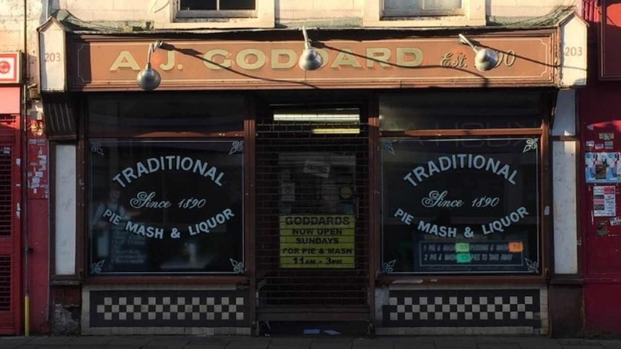 AJ Goddard’s Pie and Mash is closing down after 128 years — because of vegans. Picture: TripAdvisor