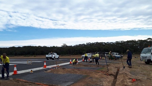 Moruya airport lighting upgrades were completed late last year. Picture: Eurobodalla Shire Council.