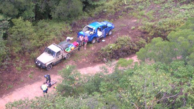 Two 19-year-old men were taken to Cairns Hospital in 2009 after rolling their four-wheel drive on the CREB Track.