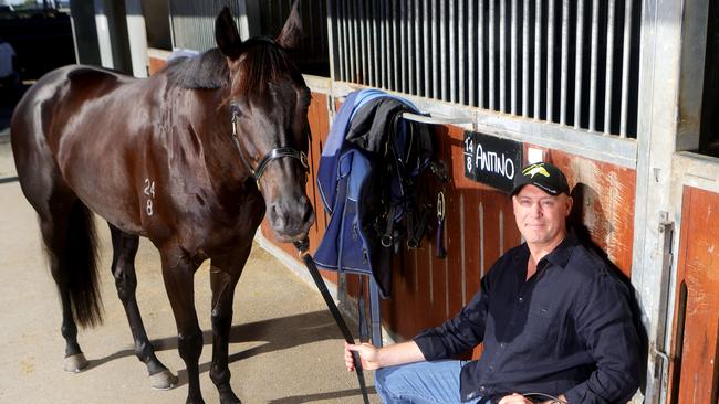 Tony Gollan and Antino. Picture: Steve Pohlner.