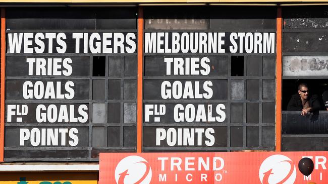 Nick Walshaw in the scoreboard Leichhardt Ova in 2011.