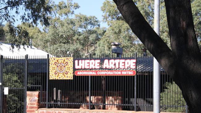 The Lhere Artepe Aboriginal Corporation office on Gap Rd, Alice Springs. May 2025. Picture: Gera Kazakov