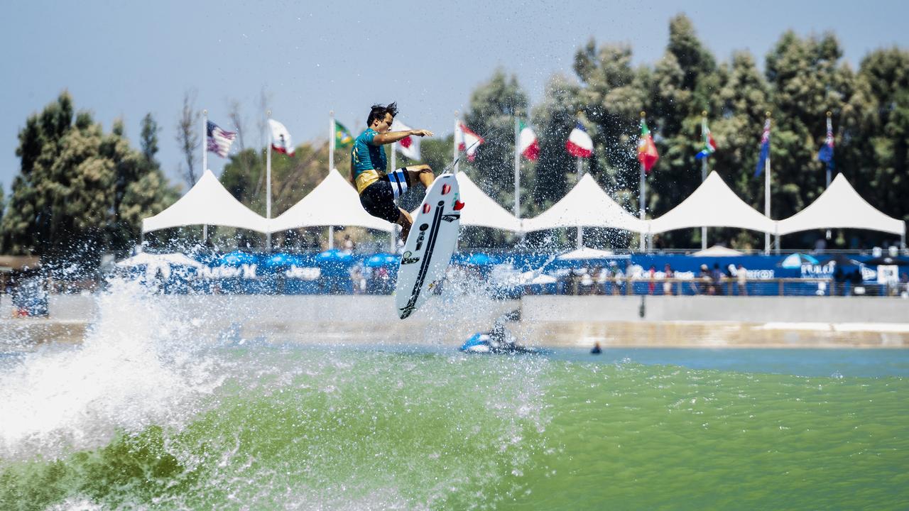 Julian Wilson at the 2018 Surf Ranch Pro in Lemoore, CA, USA.