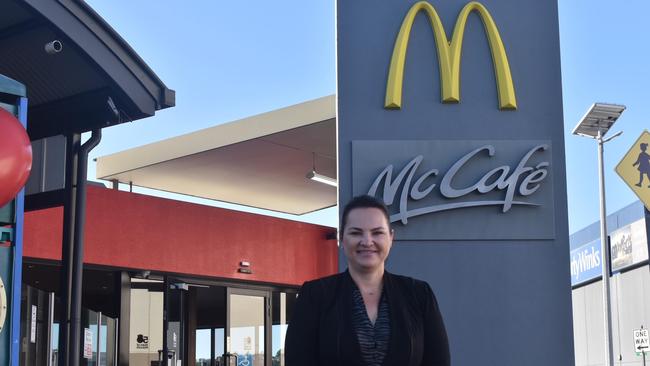 Niki Ramsay at the North Mackay McDonald’s. Mrs Ramsay will open the Andergrove McDonald's in December 2021. August 9, 2021. Picture: Matthew Forrest