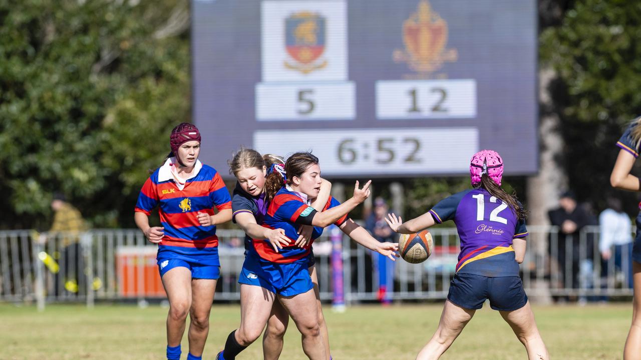 Francesca Daboul gets a pass away for Downlands against Glennie.