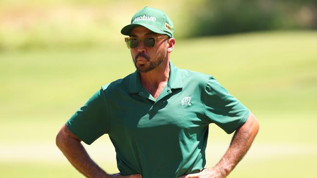 MEMPHIS, TENNESSEE - AUGUST 17: Jason Day of Australia looks on from the first green during the third round of the FedEx St. Jude Championship at TPC Southwind on August 17, 2024 in Memphis, Tennessee. (Photo by Mike Mulholland/Getty Images)