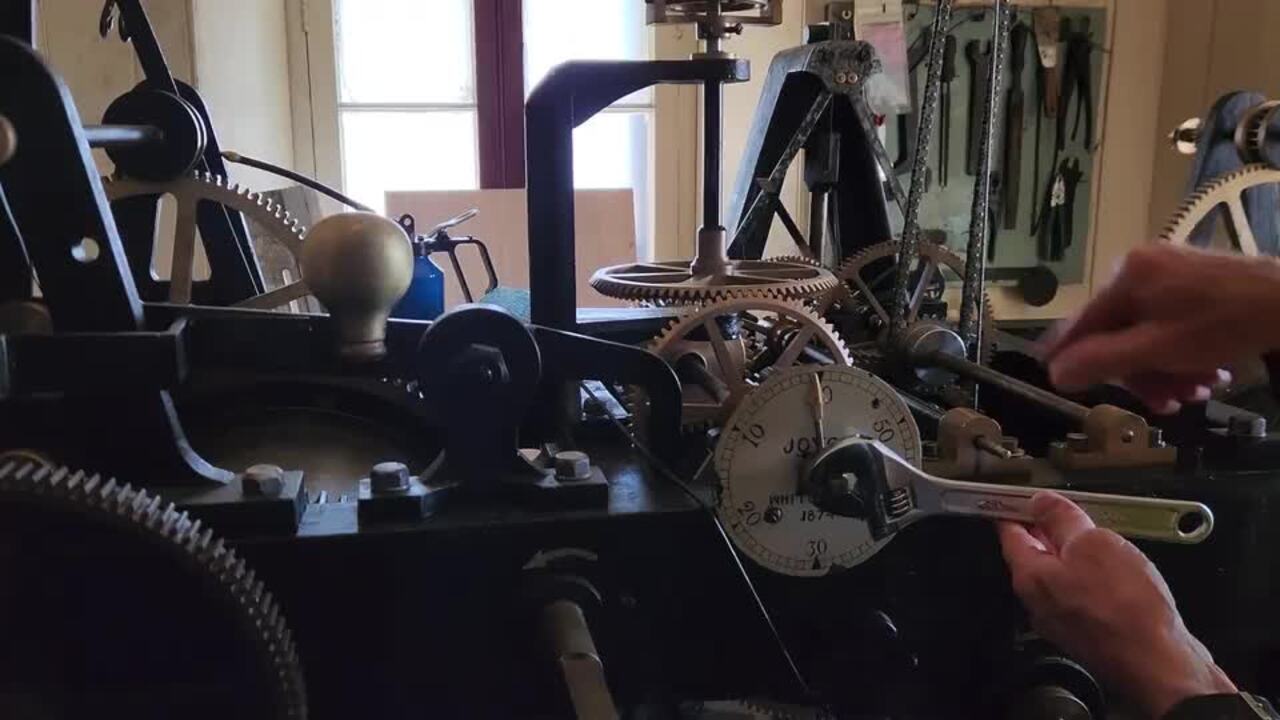 Inside Adelaide's GPO clock