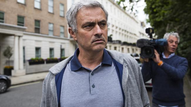 Jose Mourinho leaves his home on May 22, 2016 in London, England.