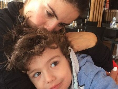 The actress is a loving mum to son Johnas Xipolitas. Picture: Instagram