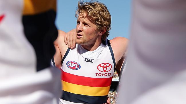 Crows vice-captain Rory Sloane is in hospital with a burst appendix. Picture: AAP Image/Tony McDonough