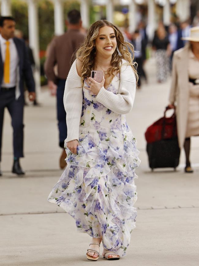 racegoers making a fashion statement. Picture: Sam Ruttyn