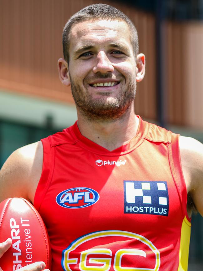 Eagles Magarey Medallist James Tsitas was officially unveiled as a Gold Coast Sun last month. Picture: Gold Coast Suns