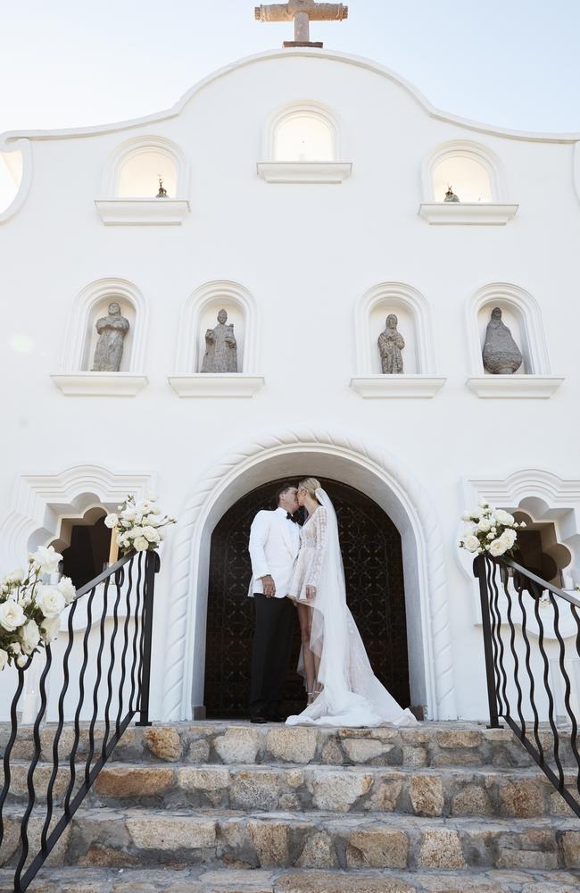 Karl Stefanovic and Jasmine Yarbrough on their wedding day. Picture: Supplied